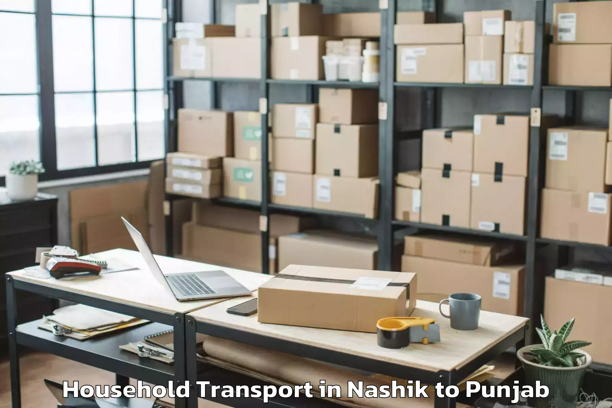 Top Nashik to Moonak Household Transport Available